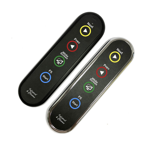 PowerPoint Receiver Kit with 4 Key Metal IR Remote – Infrared & Chrome